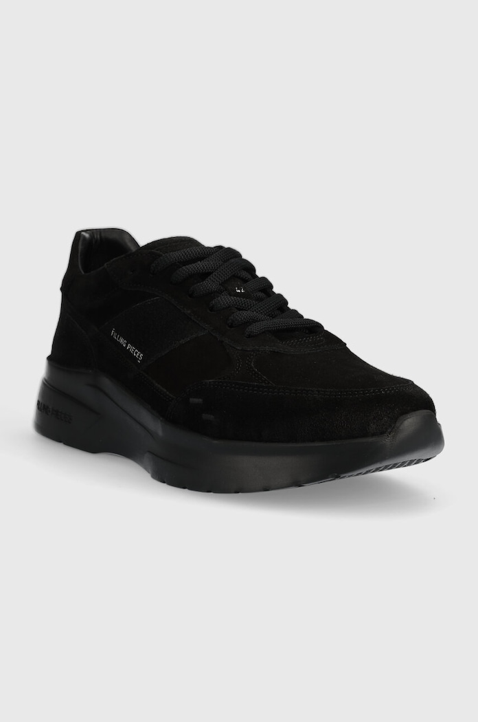 Semišové tenisky Filling Pieces Jet Runner 17127361847 čierna AW23