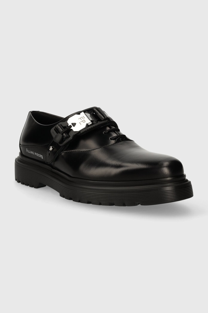 Filling Pieces półbuty skórzane FP Waspy Dress Up 47917551861 czarny AW23