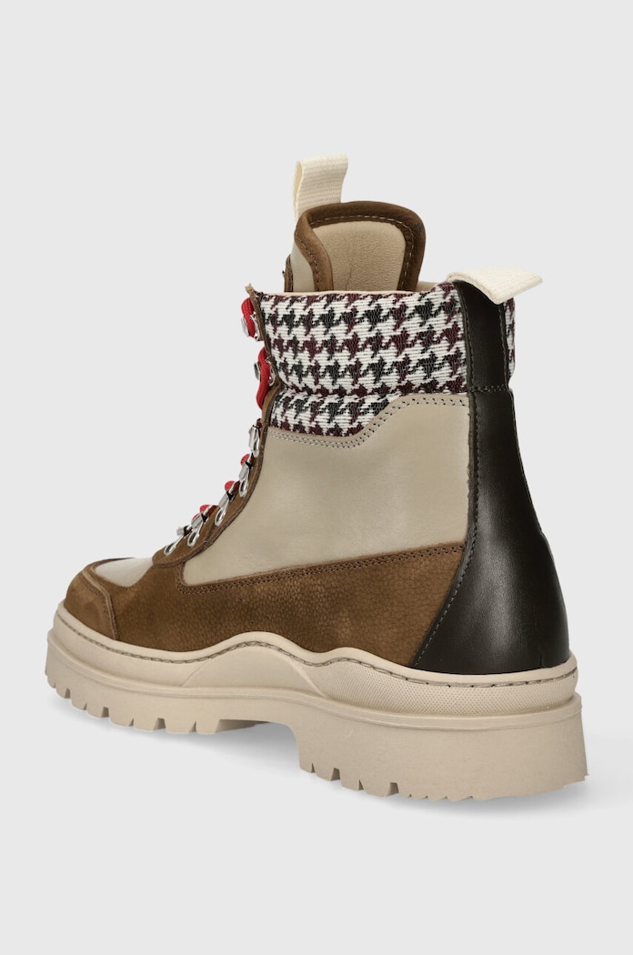 Boty Filling Pieces Kožené boty Filling Pieces Mountain Boot Quartz 63333361933 hnědá