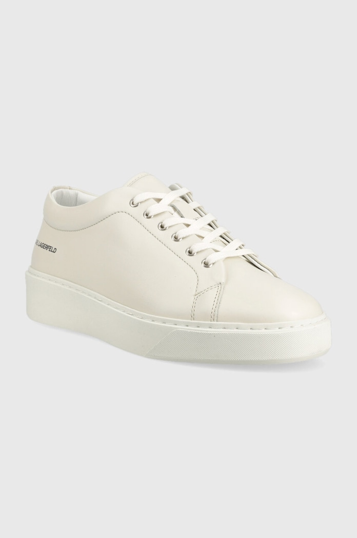Kožené tenisky Karl Lagerfeld FLINT KL53320.0T1 bílá AW23