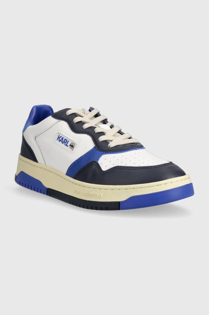 Karl Lagerfeld bőr sportcipő KREW NFT KL53021.01A sötétkék AW23