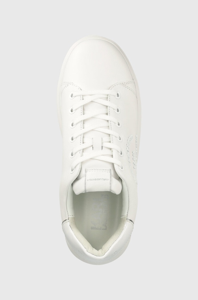 Kožené tenisky Karl Lagerfeld KAPRI MENS biela KL52539.01W