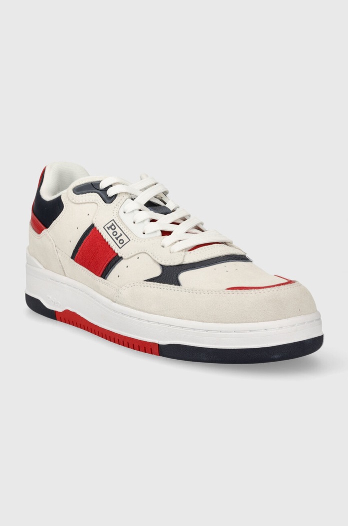 Polo Ralph Lauren sneakersy zamszowe Masters Sprt 809913399003.100 biały AW23