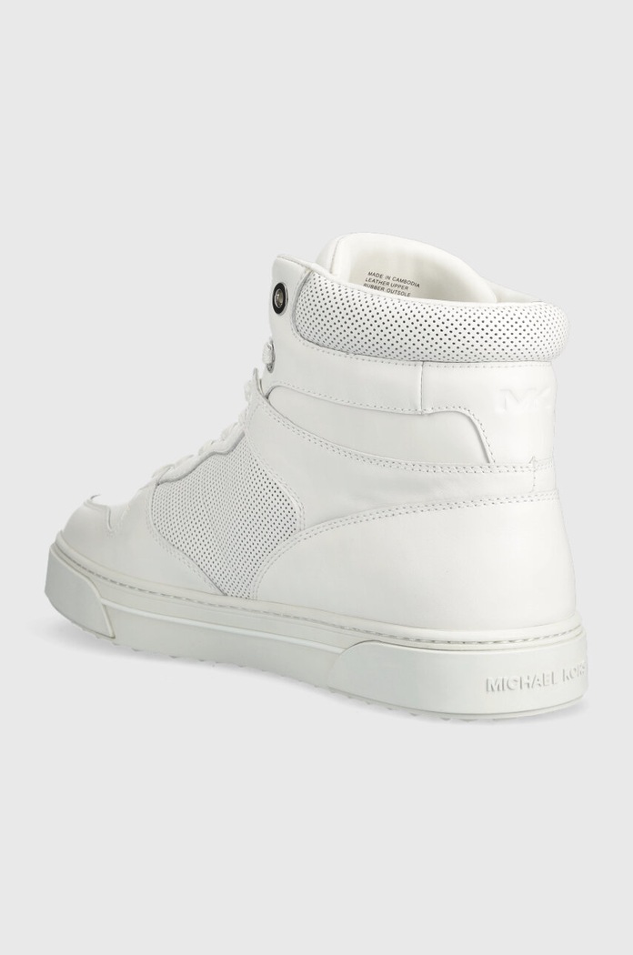 Obuwie Michael Kors sneakersy skórzane Barett 42F3BRFE5L.085 biały