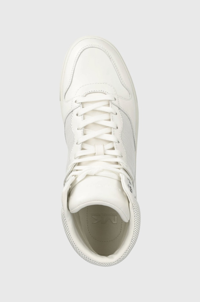 Michael Kors sneakersy skórzane Barett biały 42F3BRFE5L.085