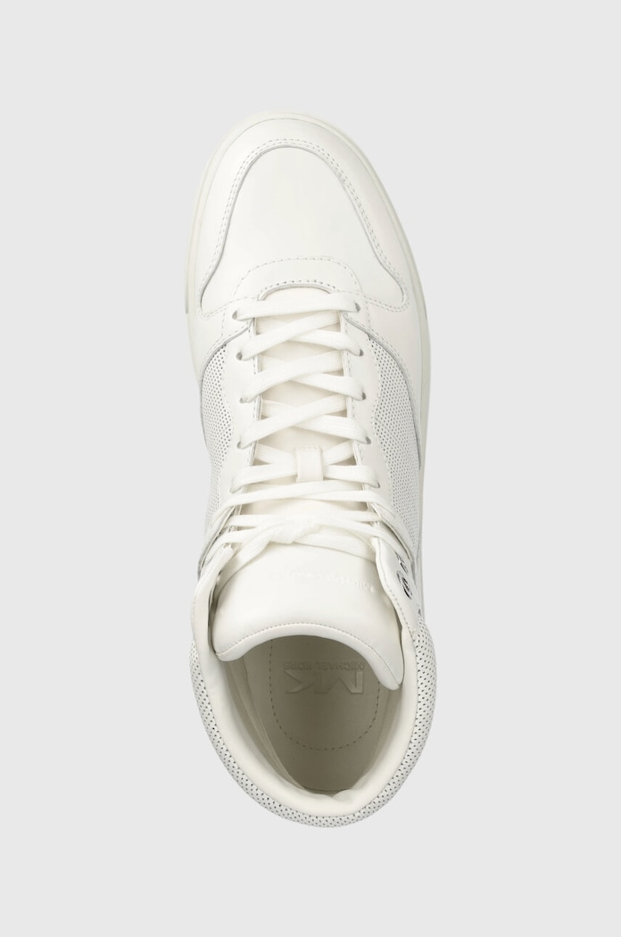 Michael Kors sneakersy skórzane Barett biały 42F3BRFE5L.085