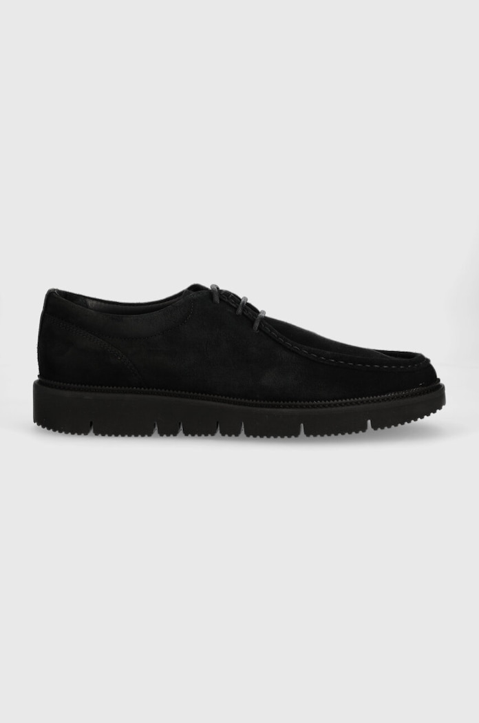 Semišové polobotky GARMENT PROJECT Eilo Vibram Low casual černá GP2469.999
