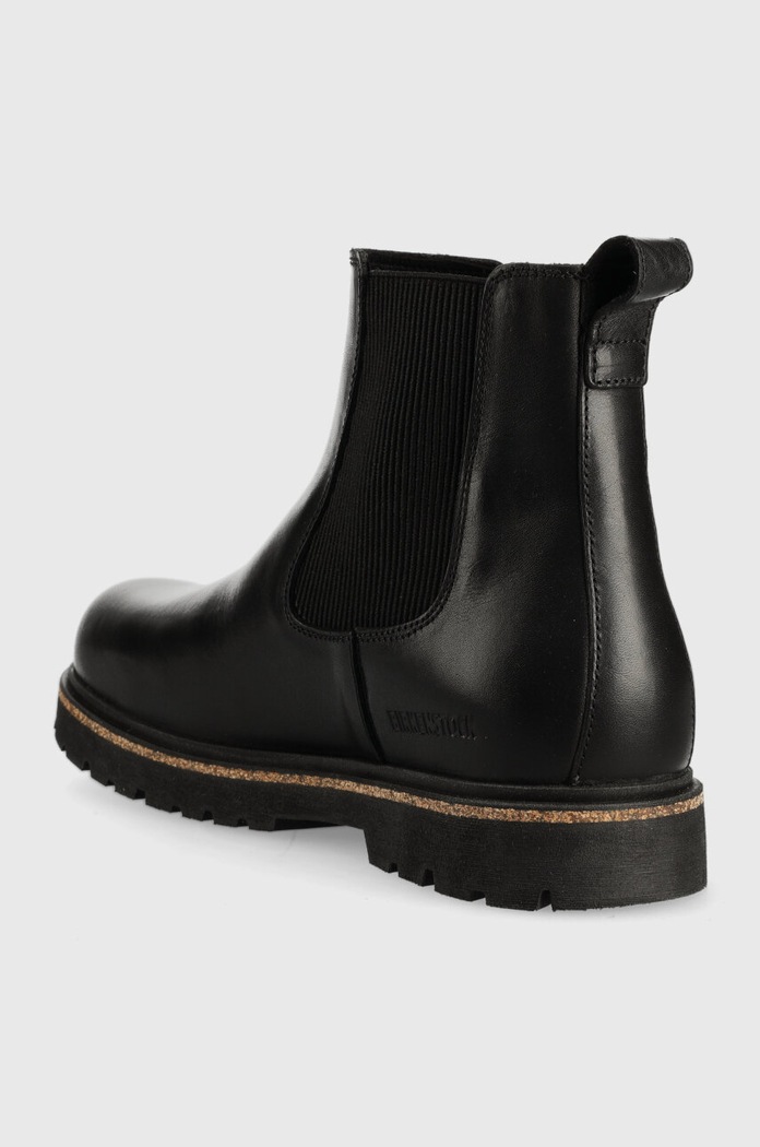Boty Kožené kotníkové boty Birkenstock Highwood 1025764 černá