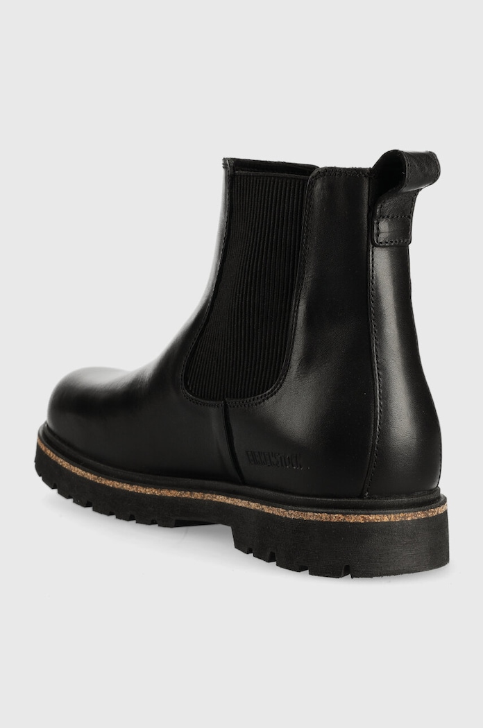 Boty Kožené kotníkové boty Birkenstock Highwood 1025764 černá