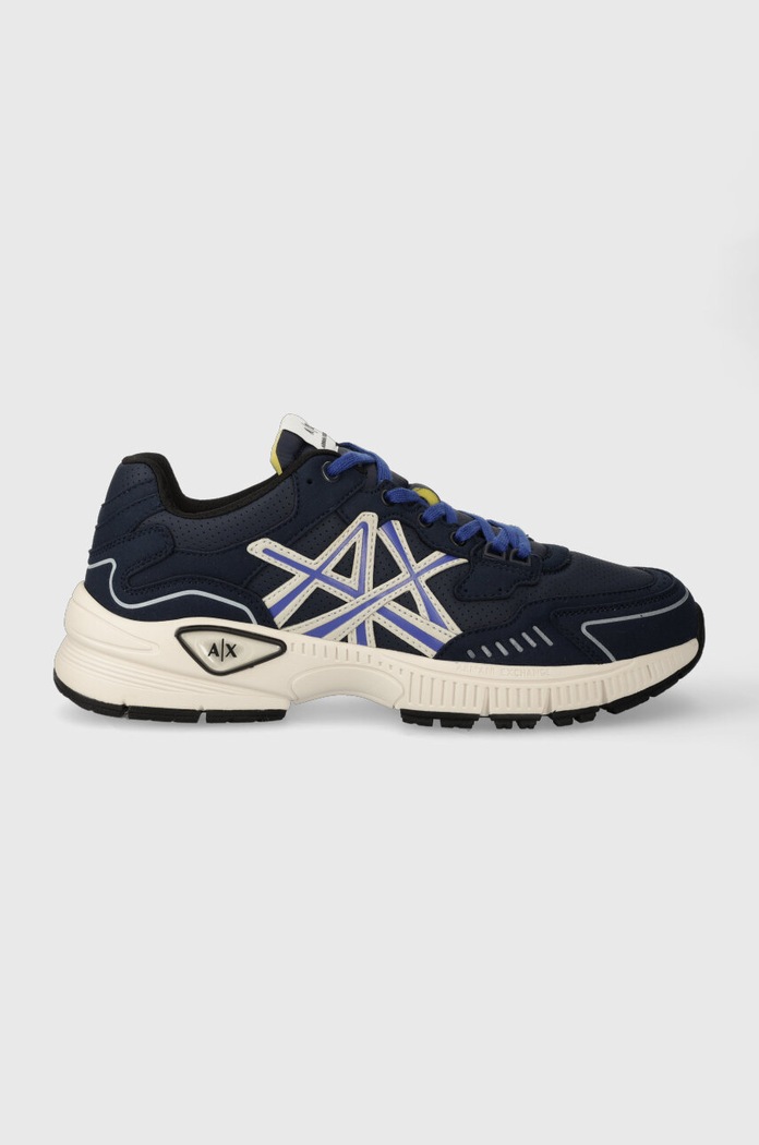Armani Exchange sportcipő textil sötétkék XUX188.XV775.N151