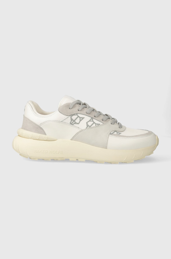 Sneakers Naked Wolfe Dart δέρμα σαμουά μπεζ Dart.Ice.Suede