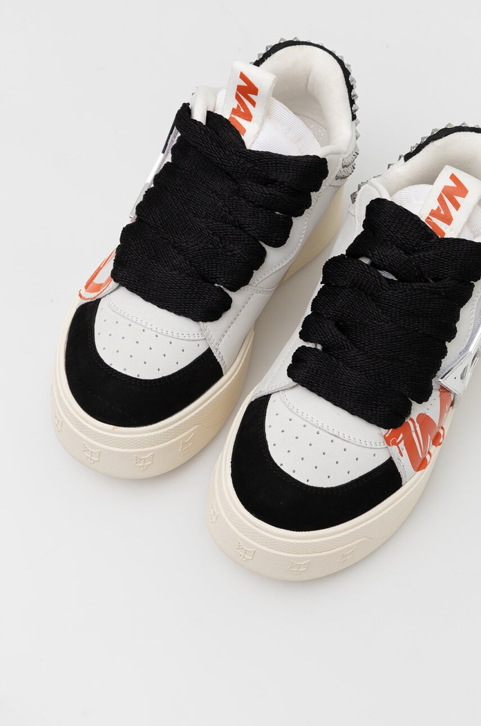 Sneakers Naked Wolfe Kosa Kosa.Graffiti.BlkWht μπεζ
