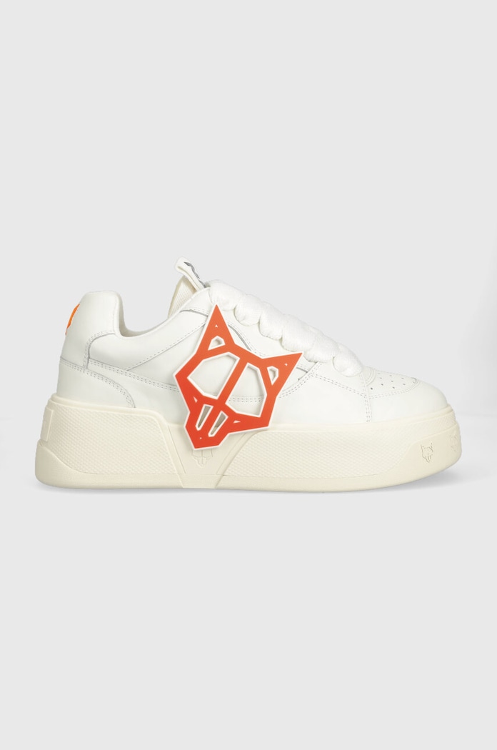 Δερμάτινα sneakers Naked Wolfe Kosa μικρό λευκό Kosa.Snow