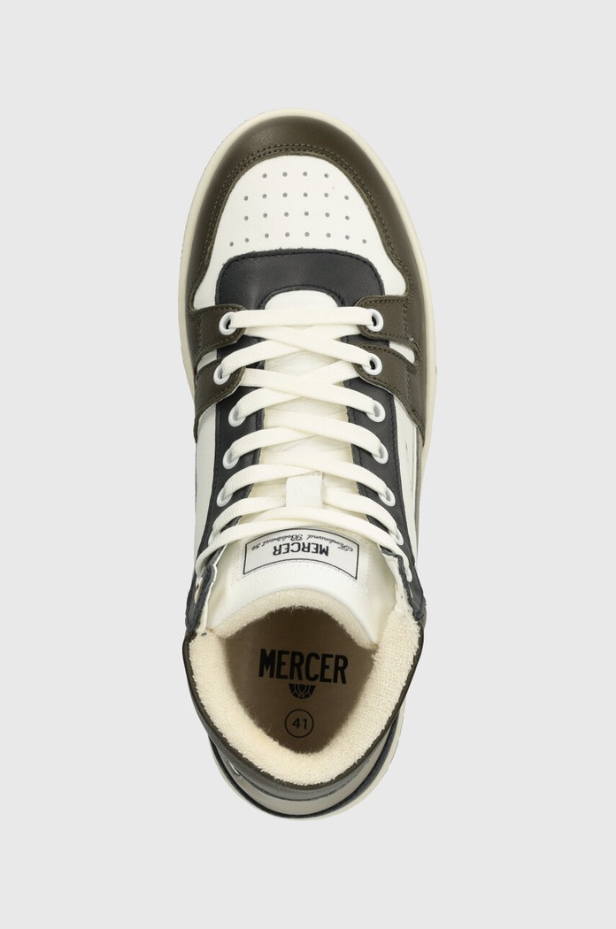The Mercer Brand sneakersy skórzane The Brooklyn High zielony ME233014.677