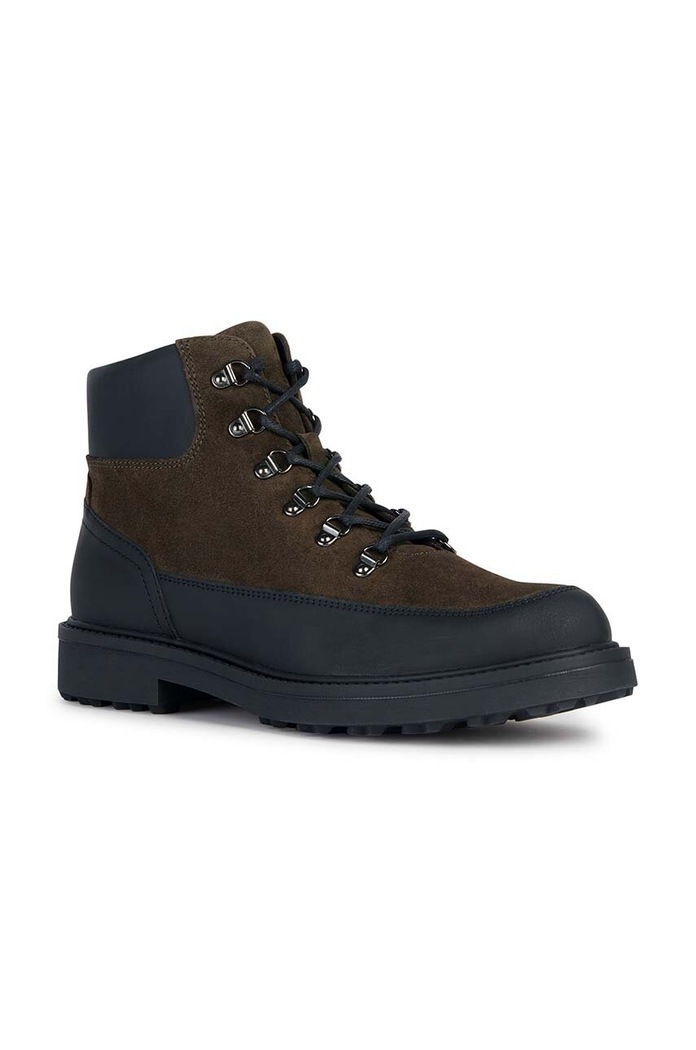 Geox trapery skórzane U LAGORAI + GRIP B U36G0B.00023.C3009 zielony AW23