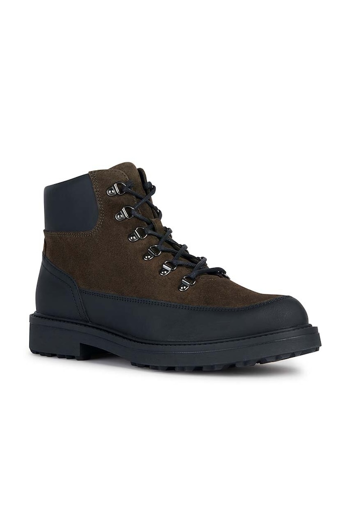 Geox trapery skórzane U LAGORAI + GRIP B U36G0B.00023.C3009 zielony AW23