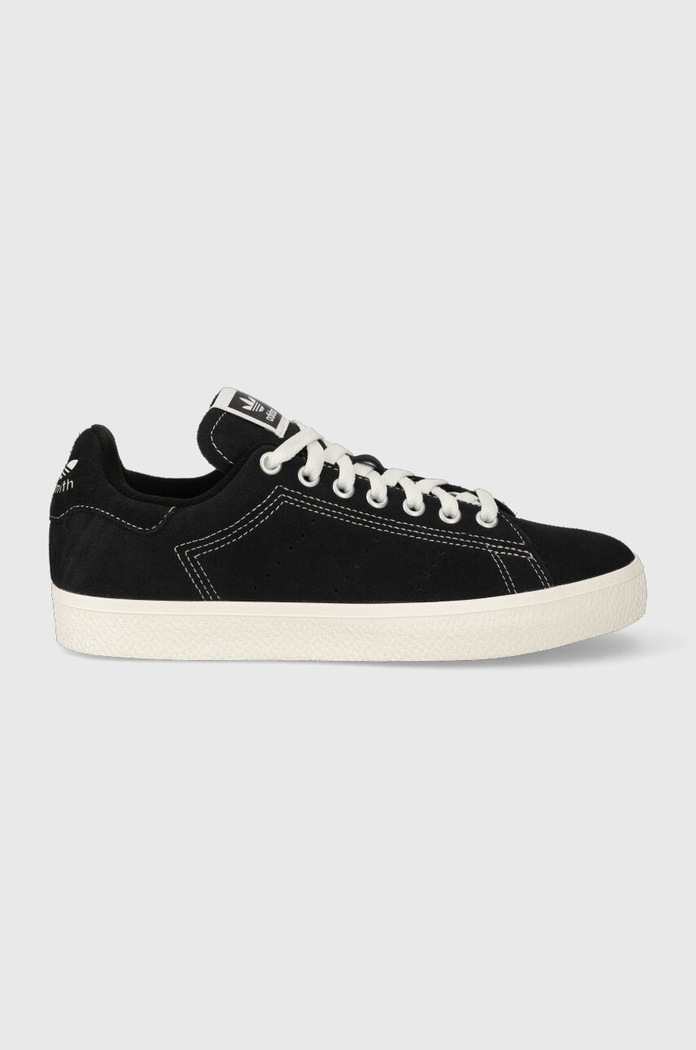 Semišové tenisky adidas Originals Stan Smith CS nízký černá ID2042