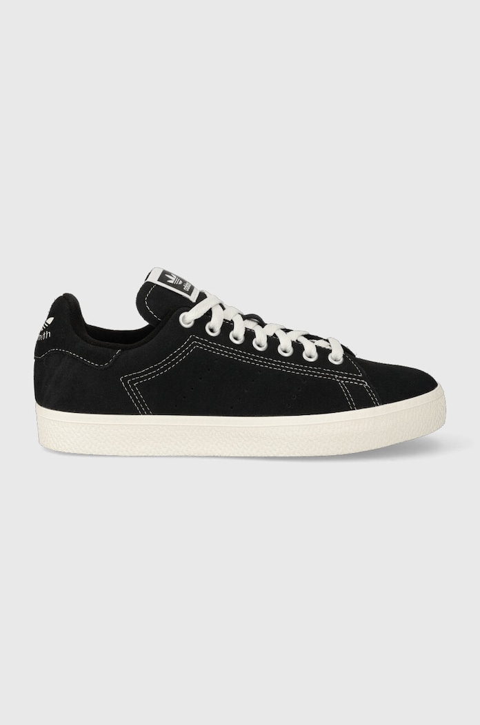 Semišové tenisky adidas Originals Stan Smith CS nízký černá ID2042