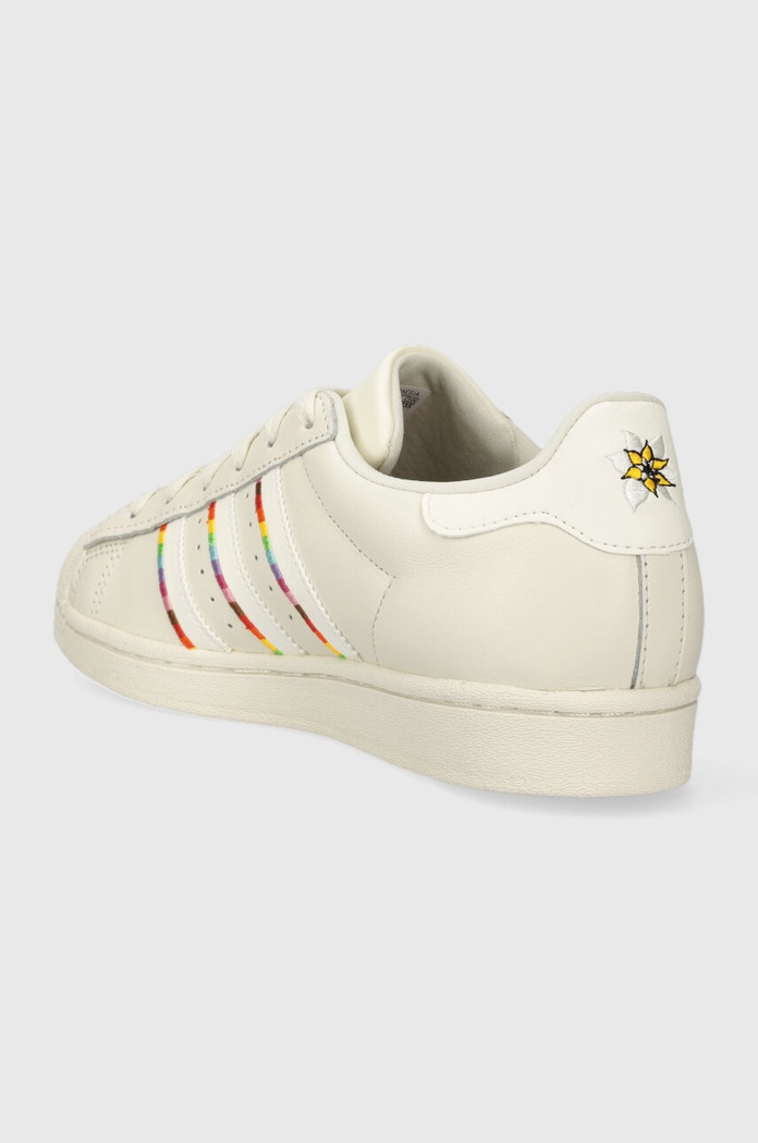 Obuv Kožené tenisky adidas Originals x Rich Mnisi, Superstar Pride Rm ID7493 béžová