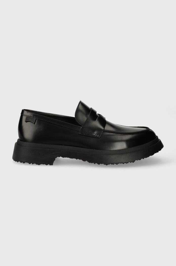 Usnjeni mokasini Camper Walden Elegantno črna K100633.019