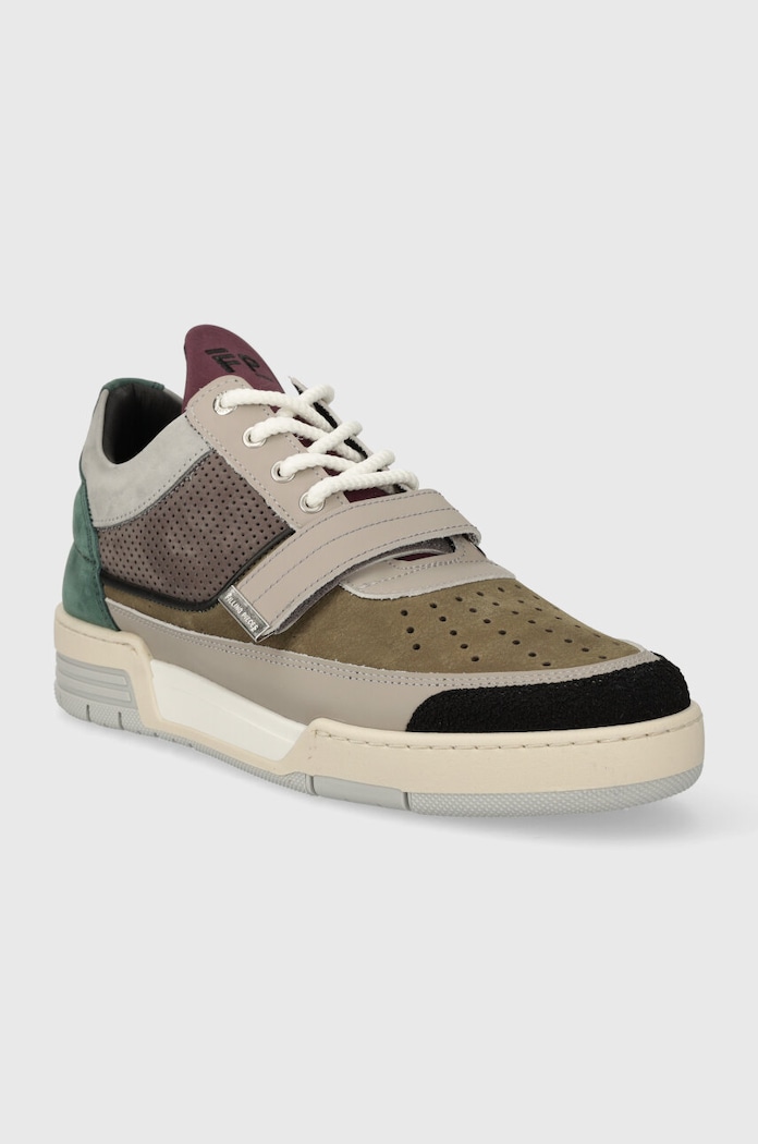 Filling Pieces sneakersy skórzane Low Top Blaze 10125691002 szary AW23