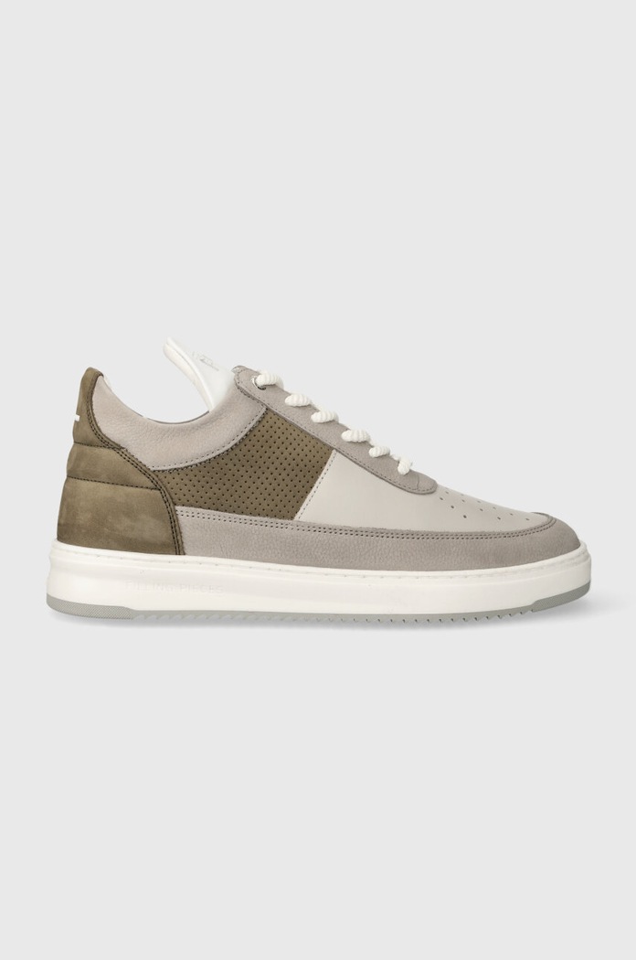 Filling Pieces sneakersy skórzane Low Top Game skóra zamszowa szary 10133151174