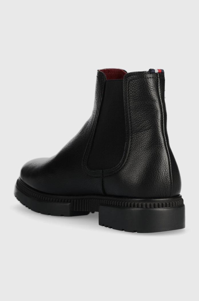 Obuwie Tommy Hilfiger buty skórzane COMFORT CLEATED THERMO LTH CHEL FM0FM04650 czarny