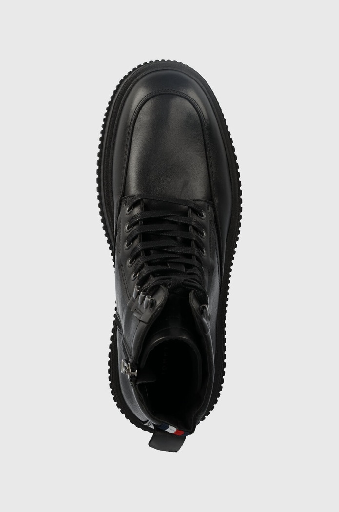 Tommy Hilfiger buty skórzane TH EVERYDAY CLASS TERMO LTH BOOT czarny FM0FM04658