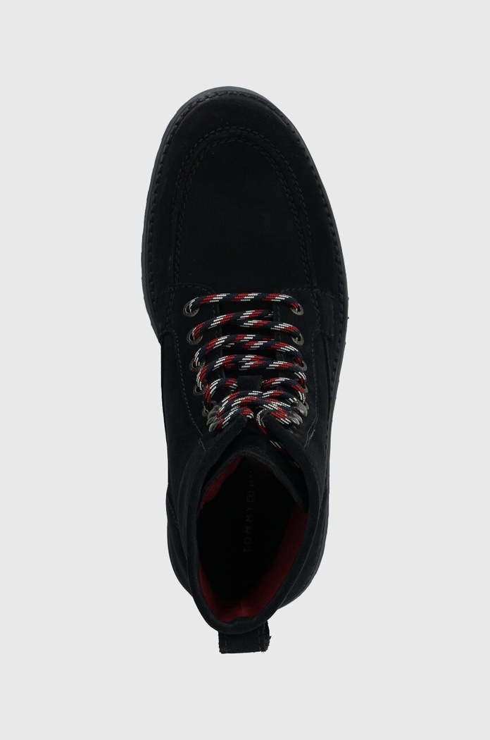 Buty zamszowe TH AMERICAN SUEDE BOOT Tommy Hilfiger FM0FM04667 granatowy