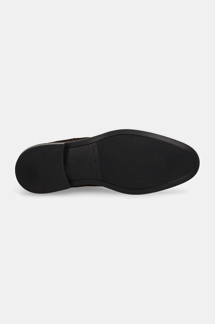 Tommy Hilfiger sztyblety zamszowe CORE RWB HILFIGER SUEDE CHELSEA FM0FM04757 brązowy