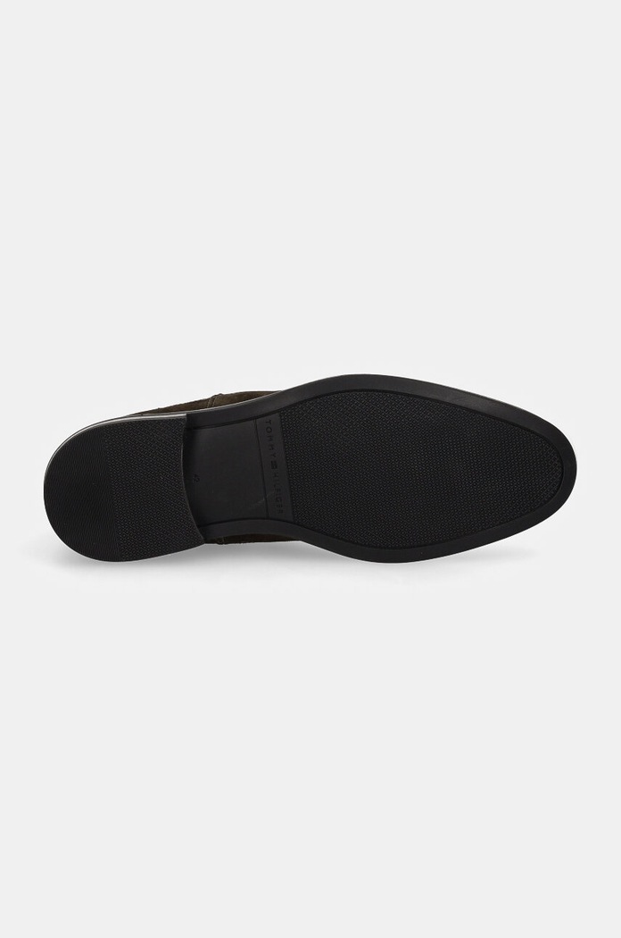 Semišové topánky chelsea Tommy Hilfiger CORE RWB HILFIGER SUEDE CHELSEA FM0FM04757 zelená
