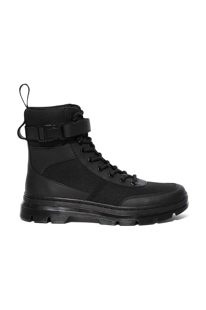 Високи обувки Dr. Martens Combs Tech гладка кожа черен DM25656001