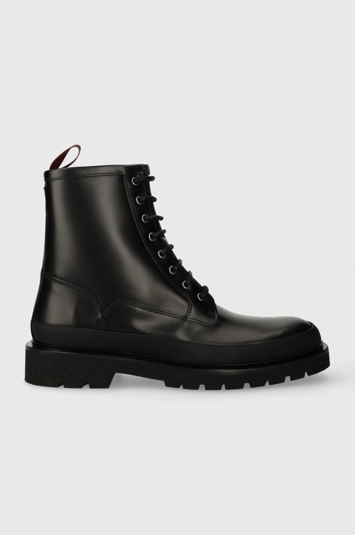 PS Paul Smith bocanci de piele Barents casual negru M2S.BAE01.LLEA