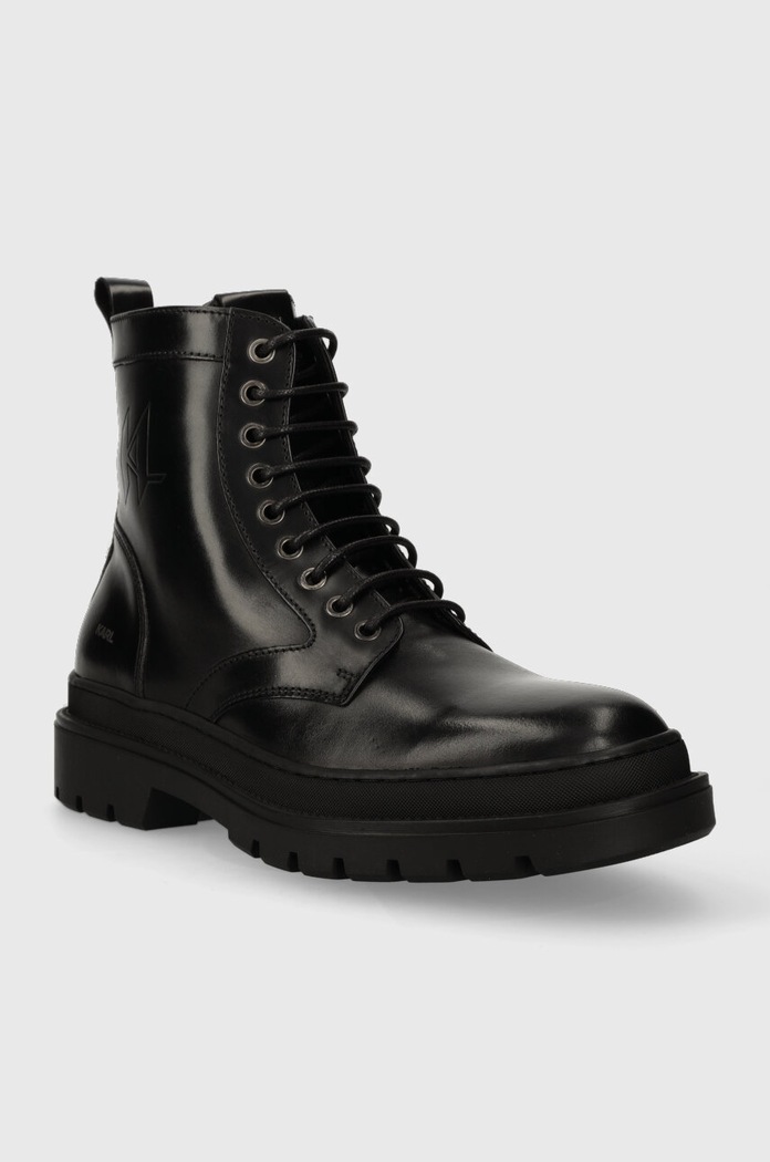 Karl Lagerfeld bocanci de piele OUTLAND KL11260.000 negru AW23