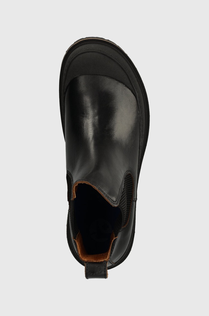 Birkenstock sztyblety skórzane Prescott Slip On czarny 1025206