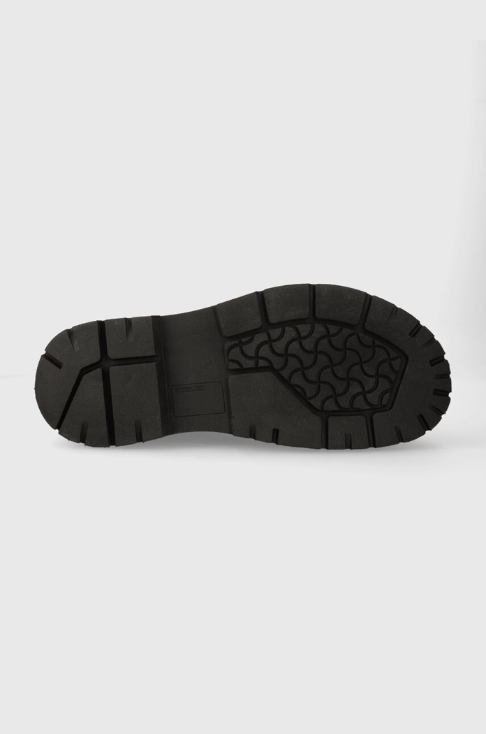Birkenstock sztyblety skórzane Prescott Slip On 1025206 czarny