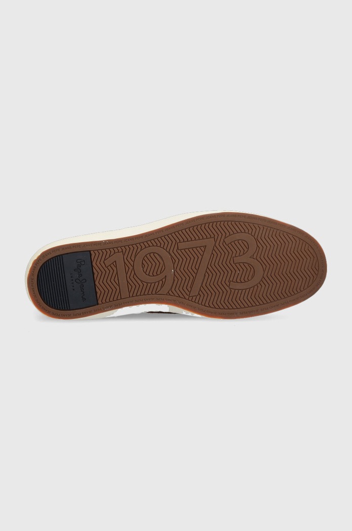 Δερμάτινα sneakers Pepe Jeans YOGI BOOT PMS30998 καφέ