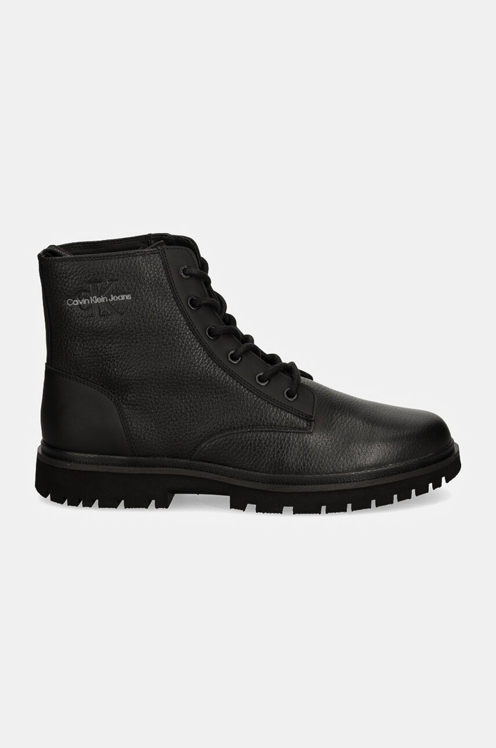 Calvin Klein Jeans buty wysokie EVA MID LACEUP BOOT LTH YM0YM00751 czarny AW24