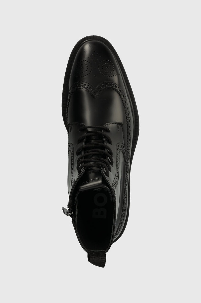 Δερμάτινα παπούτσια BOSS Larry μαύρο 50503617.001