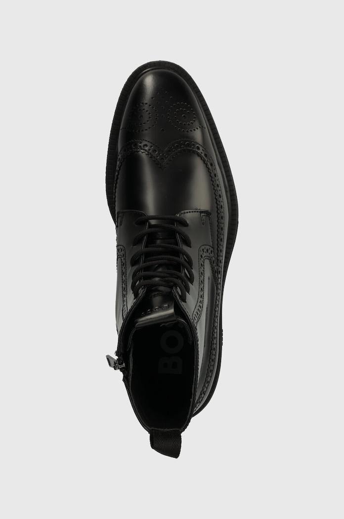Δερμάτινα παπούτσια BOSS Larry μαύρο 50503617.001