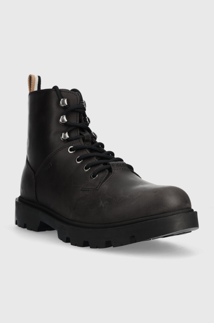 BOSS buty skórzane Adley 50503540.001 czarny AW23