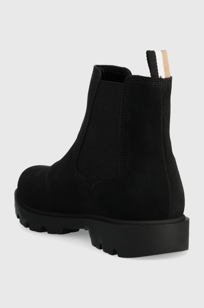 Încălțăminte BOSS Botine din piele intoarsa Adley 50503675.001 negru