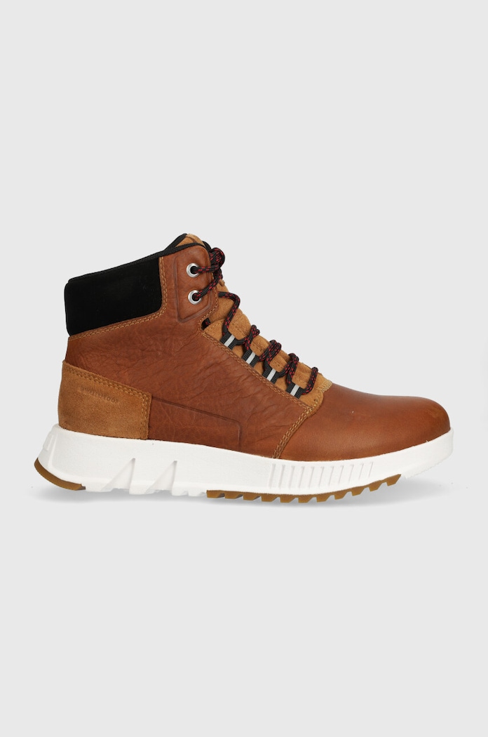 Δερμάτινα παπούτσια Sorel MAC HILL LITE MID WP λείο δέρμα καφέ 2048841286