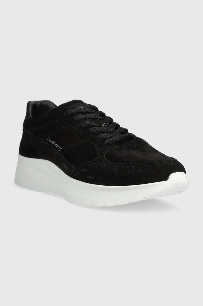 Semišové tenisky Filling Pieces Jet Runner 17127361861 čierna AW23