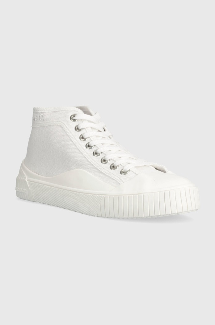 Kožené tenisky A.P.C. COGFH.M56107 biela AW23