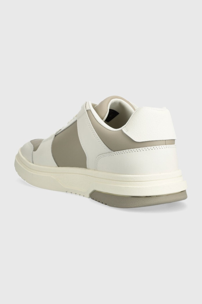 Obuwie Tommy Jeans sneakersy skórzane TJM LEATHER CUPSOLE 2.0 EM0EM01283 beżowy