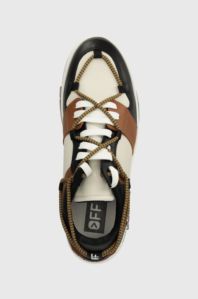 Usnjene superge Off Play SORRENTO 1 BROWN SHELL COGNAC LOW TOP rjava XM.SORRENTO1.50102
