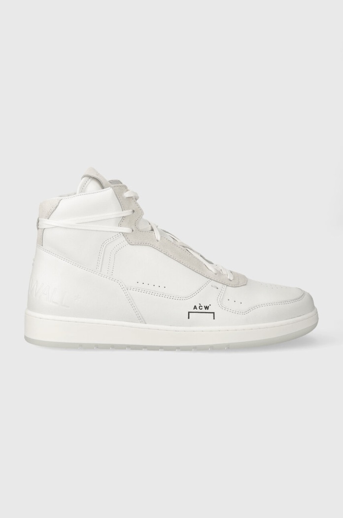 A-COLD-WALL* Sneakersy skórzane LUOL HI TOP biały ACWUF085B