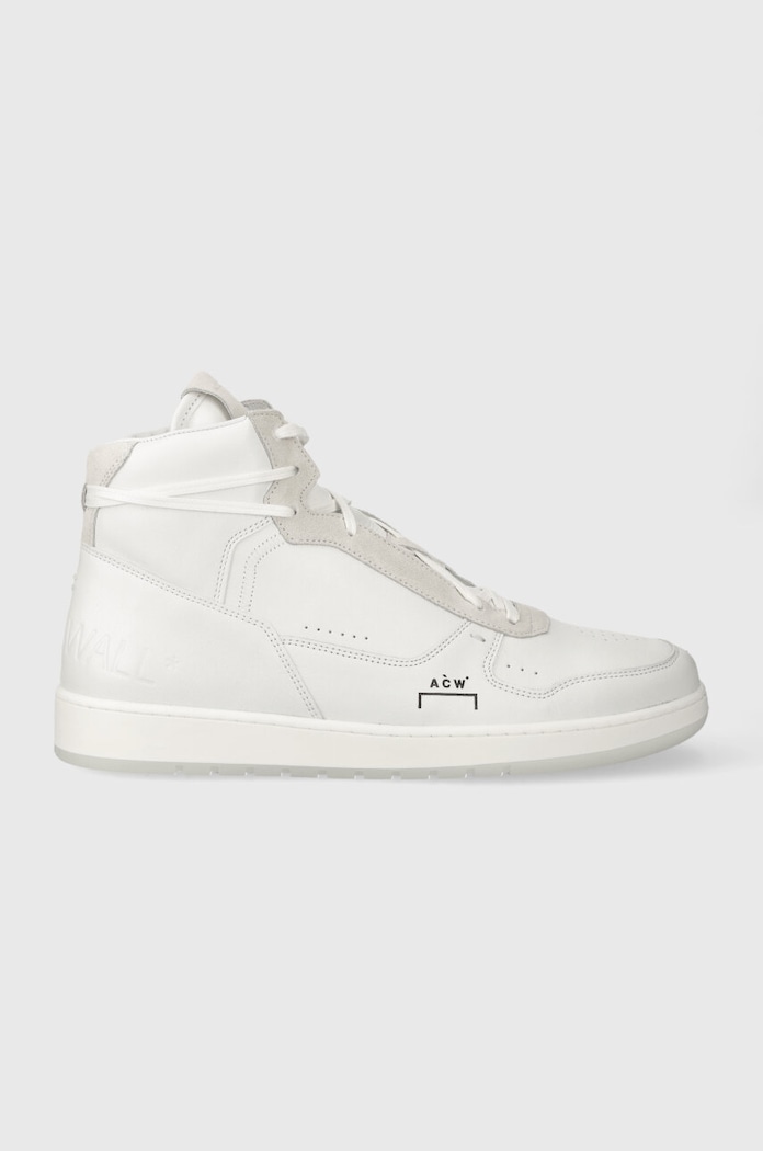 A-COLD-WALL* Sneakersy skórzane LUOL HI TOP biały ACWUF085B