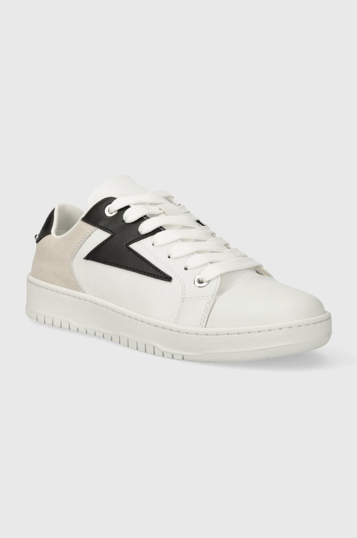 Δερμάτινα sneakers Neil Barett DURAN PBCT375B.V9002.9867 λευκό AW23